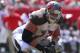 Tampa Bay Buccaneers offensive guard J.R. Sweezy (73) sets to block against the Chicago Bears during an NFL football game on Sunday, Sept. 17, 2017, in Tampa, Fla. (Jeff Haynes/AP Images for Panini)