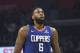 Los Angeles Clippers center DeAndre Jordan (6) during an NBA basketball game against the Indiana Pacers, Sunday, April 1, 2018, in Los Angeles. (AP Photo/Michael Owen Baker)