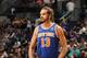 CHARLOTTE, NC - DECEMBER 18: Joakim Noah #13 of the New York Knicks looks on during the game against the Charlotte Hornets on December 18, 2017 at Spectrum Center in Charlotte, North Carolina. NOTE TO USER: User expressly acknowledges and agrees that, by downloading and or using this photograph, User is consenting to the terms and conditions of the Getty Images License Agreement. Mandatory Copyright Notice: Copyright 2017 NBAE (Photo by Brock Williams-Smith/NBAE via Getty Images)