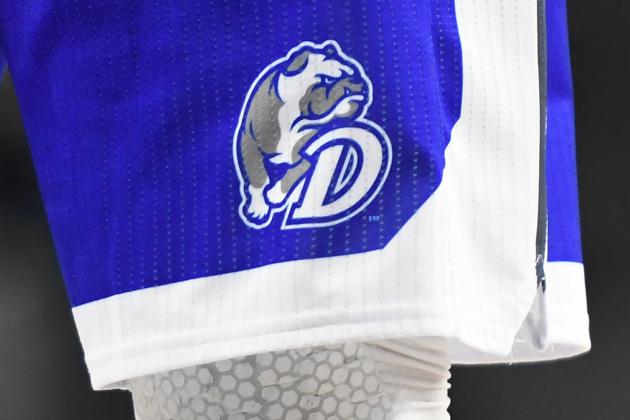 LYNCHBURG, VA - NOVEMBER 17: The Drake Bulldogs logo on a pair of shorts during the quarterfinals of the Paradise Jam college basketball tournament against the Wake Forest Demon Deacons at The Vines Center on November 17, 2017 in Lynchburg, Virginia. The Bulldogs won 77-74. (Photo by Mitchell Layton/Getty Images) *** Local Caption ***