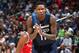 MINNEAPOLIS, MN - APRIL 23: Jamal Crawford #11 of the Minnesota Timberwolves during the game against the Houston Rockets in Game Four of Round One of the 2018 NBA Playoffs on April 23, 2018 at Target Center in Minneapolis, Minnesota. NOTE TO USER: User expressly acknowledges and agrees that, by downloading and or using this Photograph, user is consenting to the terms and conditions of the Getty Images License Agreement. Mandatory Copyright Notice: Copyright 2018 NBAE (Photo by David Sherman/NBAE via Getty Images)