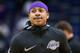 NEW ORLEANS, LA - MARCH 22: Isaiah Thomas #3 of the Los Angeles Lakers reacts before a game against the New Orleans Pelicans at the Smoothie King Center on March 22, 2018 in New Orleans, Louisiana. NOTE TO USER: User expressly acknowledges and agrees that, by downloading and or using this photograph, User is consenting to the terms and conditions of the Getty Images License Agreement. (Photo by Jonathan Bachman/Getty Images)