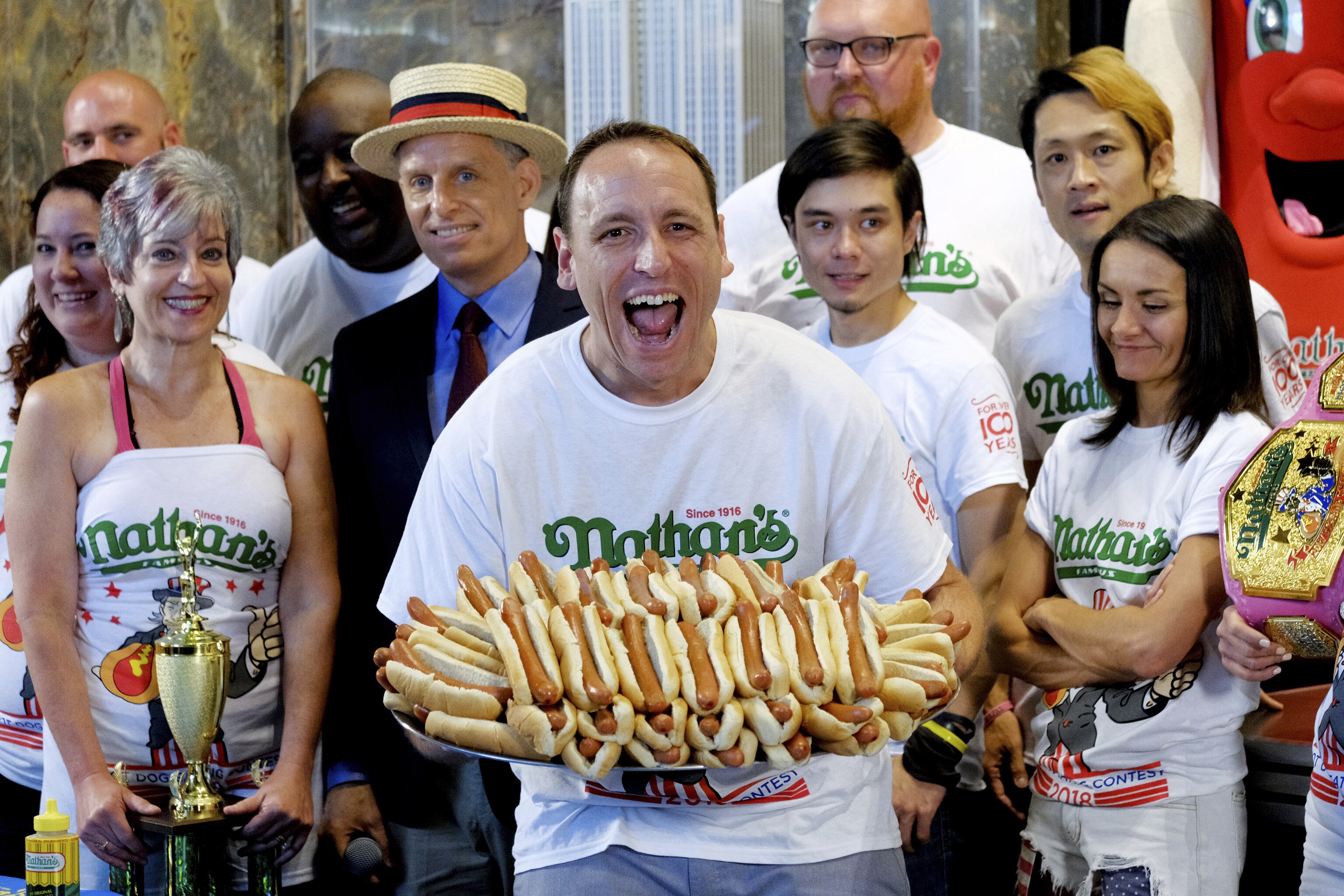 pix Coney Island Hot Dog Eating Contest Record bleacher report