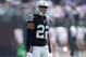 OAKLAND, CA - SEPTEMBER 17: Gareon Conley #22 of the Oakland Raiders stands on the field during their game against the New York Jets at Oakland-Alameda County Coliseum on September 17, 2017 in Oakland, California. (Photo by Ezra Shaw/Getty Images)