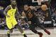FILE - In this April 29, 2018, file photo, Cleveland Cavaliers' LeBron James (23) drives against Indiana Pacers' Lance Stephenson (1) in the first half of Game 7 of an NBA basketball first-round playoff series, Sunday, April 29, 2018, in Cleveland. The appeal for James to stay home is different now than it was eight years ago when he bolted for Miami. He’s more matured, and with three children and a burgeoning business empire, his priorities, responsibilities and goals are different. (AP Photo/Tony Dejak, File)
