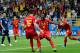  TOPSHOT - Belgium's forward Romelu Lukaku (C) celebrates with Belgium's defender Thomas Meunier (3L) after Belgium's midfielder Nacer Chadli (R) scored his team's third goal during the 2018 World Cup round of 16 match between Belgium and Japan at the Rostov Arena in Rostov-On-Don on July 2, 2018. (Photo by PIERRE-PHILIPPE MARCOU / AFP) / RESTRICTED TO EDITORIAL USE - NO MOBILE PUSH ALERTS / DOWNLOADS (Photo credit should read PIERRE-PHILIPPE MARCOU / AFP / Getty Images) 