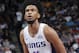 SACRAMENTO, CA - JULY 3: Marvin Bagley III #35 of the Sacramento Kings shoots a free throw during the game against the Golden State Warriors on July 3, 2018 at Golden 1 Center in Sacramento, California. NOTE TO USER: User expressly acknowledges and agrees that, by downloading and or using this Photograph, user is consenting to the terms and conditions of the Getty Images License Agreement. Mandatory Copyright Notice: Copyright 2018 NBAE (Photo by Rocky Widner/NBAE via Getty Images)
