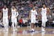 SACRAMENTO, CA - JULY 5: Devin Williams #42, Anthony Brown #38, Allerik Freeman #36 and Marvin Bagley III #35 of the Sacramento Kings look on during the game against the Miami Heat during the 2018 Summer League at the Golden 1 Center on July 5, 2018 in Sacramento, California. NOTE TO USER: User expressly acknowledges and agrees that, by downloading and or using this photograph, User is consenting to the terms and conditions of the Getty Images License Agreement. Mandatory Copyright Notice: Copyright 2018 NBAE (Photo by Rocky Widner/NBAE via Getty Images)