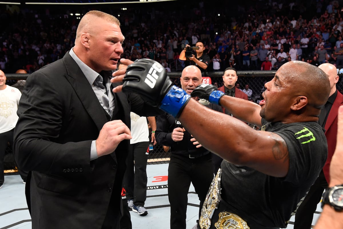 Brock Lesnar Vs Daniel Cormier Fight Odds Released After Wild Ufc Confrontation Bleacher Report Latest News Videos And Highlights Cormier would drop brock on his head like he did to barnett. brock lesnar vs daniel cormier fight
