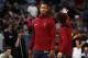 Cleveland Cavaliers guard Rodney Hood (1) in the first half of an NBA basketball game Wednesday, March 7, 2018, in Denver. (AP Photo/David Zalubowski)