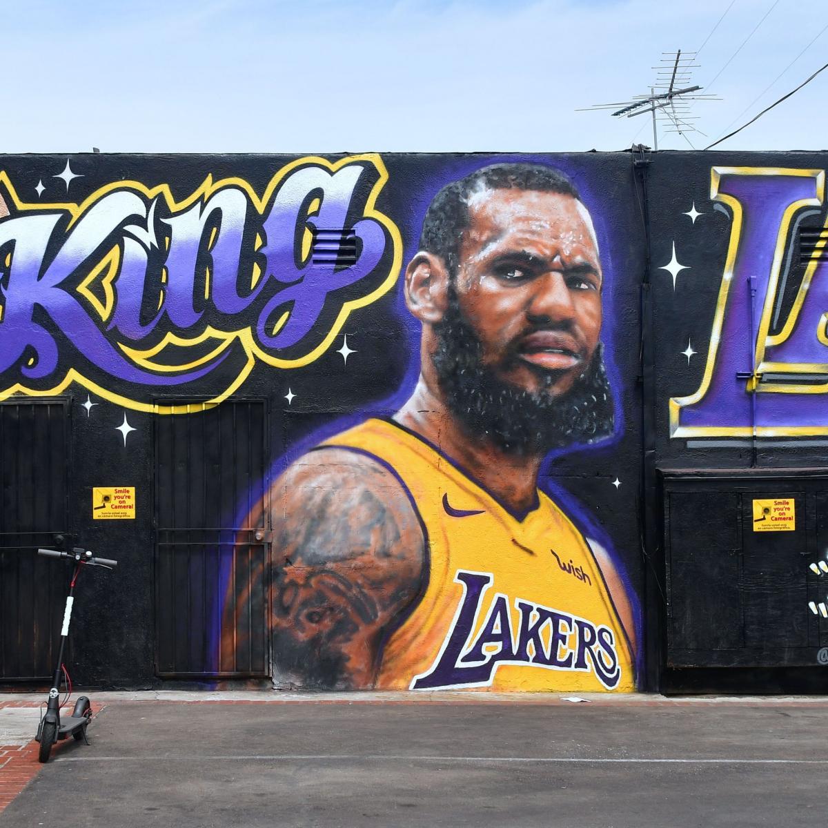 LeBron James Lakers Mural Artist Not Upset After It Was Vandalized | Bleacher Report ...