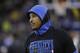 Oklahoma City Thunder's Carmelo Anthony warms up before an NBA basketball game against the Golden State Warriors Tuesday, Feb. 6, 2018, in Oakland, Calif. (AP Photo/Marcio Jose Sanchez)