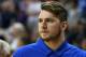 LAS VEGAS, NV - JULY 09: Luka Doncic #77 of the Dallas Mavericks walks on the court after a 2018 NBA Summer League game against the Golden State Warriors at the Thomas & Mack Center on July 9, 2018 in Las Vegas, Nevada. NOTE TO USER: User expressly acknowledges and agrees that, by downloading and or using this photograph, User is consenting to the terms and conditions of the Getty Images License Agreement. (Photo by Ethan Miller/Getty Images)