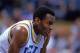 11 Mar 2000: Billy Knight #3 of the UCLA Bruins rests on the court during a game against the Washington Huskies at the Pauley Pavilion in Westwood, California The Bruins defeated the Huskies 90-64. Mandatory Credit: Jeff Gross /Allsport