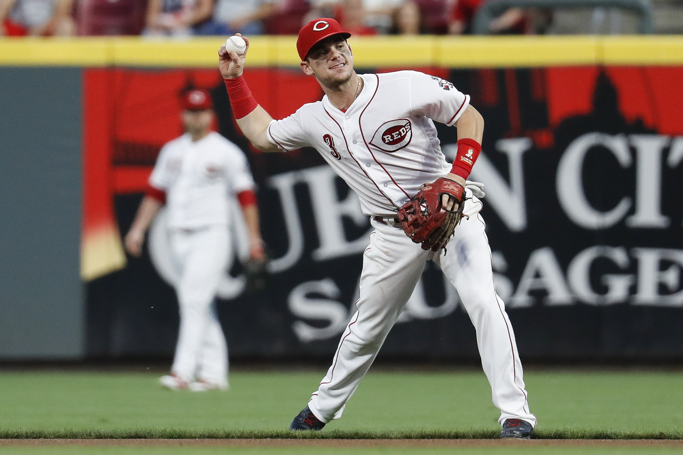 Scooter Gennett -- Game-Used Los Rojos Jersey -- Recorded His Fourth  Grand Slam of 2017, A Reds Single-Season Franchise Record -- Sept. 22, 2017