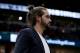 CHICAGO, IL - DECEMBER 09: Joakim Noah #13 of the New York Knicks looks on from the bench in the third quarter against the Chicago Bulls at the United Center on December 9, 2017 in Chicago, Illinois. NOTE TO USER: User expressly acknowledges and agrees that, by downloading and or using this photograph, User is consenting to the terms and conditions of the Getty Images License Agreement. (Photo by Dylan Buell/Getty Images)
