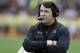 FILE - In this Jan. 1, 2018, file photo, South Carolina head coach Will Muschamp watches during the first half of the Outback Bowl NCAA college football game against Michigan in Tampa, Fla. Muschamp led the Gamecocks to a 9-4 record, their best in four years, last fall. Now, he’s looking to take another step forward to the top of the Southeastern Conference as he and his team open spring practice this week. (AP Photo/Chris O'Meara, File)