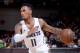 LAS VEGAS, NV - JULY 7: Monte Morris #11 of the Denver Nuggets handles the ball against the Boston Celtics during the 2018 Las Vegas Summer League on July 7, 2018 at the Cox Pavilion in Las Vegas, Nevada. NOTE TO USER: User expressly acknowledges and agrees that, by downloading and/or using this Photograph, user is consenting to the terms and conditions of the Getty Images License Agreement. Mandatory Copyright Notice: Copyright 2018 NBAE (Photo by Bart Young/NBAE via Getty Images)