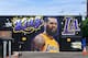 A mural of LeBron James in a Los Angeles Lakers jersey is viewed in Venice, California on July 9, 2018. - It was originally revealed July 6, 2018, and then vandalized over the weekend, and re-touched up again with the word 'of' not repainted from the original words 'the King of LA'. Artists Jonas Never and Menso One painted the mural to welcome LeBron James to Los Angeles, outside the Baby Blues BBQ resturant in Venice, California. (Photo by Frederic J. BROWN / AFP) / RESTRICTED TO EDITORIAL USE - MANDATORY MENTION OF THE ARTIST UPON PUBLICATION - TO ILLUSTRATE THE EVENT AS SPECIFIED IN THE CAPTION (Photo credit should read FREDERIC J. BROWN/AFP/Getty Images)