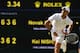 Serbia's Novak Djokovic serves to Japan's Kei Nishikori during their men's singles quarter-finals match on the ninth day of the 2018 Wimbledon Championships at The All England Lawn Tennis Club in Wimbledon, southwest London, on July 11, 2018. (Photo by Glyn KIRK / AFP) / RESTRICTED TO EDITORIAL USE (Photo credit should read GLYN KIRK/AFP/Getty Images)