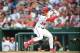 WASHINGTON, DC - JULY 05: Bryce Harper #34 of the Washington Nationals prepares for a pitch during a baseball game against the Miami Marlins at Nationals Park on July 5, 2018 in Washington, DC. The Nationals won 14-12. (Photo by Mitchell Layton/Getty Images)