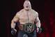 FILE - In this March 29, 2015, file photo, Brock Lesnar makes his entrance at Wrestlemania XXXI in Santa Clara, Calif. Lesnar, the former WWE and UFC heavyweight champion, was selected Monday, June 27, 2016, as the cover superstar for the WWE 2K17 video game that is set for an Oct. 11 release. (AP Photo/Don Feria, File)
