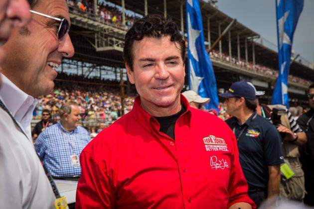INDIANAPOLIS, IN - MAY 24: Papa John's founder and CEO John Schnatter attends the Indy 500 on May 23, 2015 in Indianapolis, Indiana. (Photo by Michael Hickey/Getty Images)