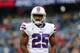 FOXBORO, MA - DECEMBER 24: LeSean McCoy #25 of the Buffalo Bills warms up before the game against the New England Patriots at Gillette Stadium on December 24, 2017 in Foxboro, Massachusetts. (Photo by Tim Bradbury/Getty Images)