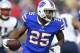 Buffalo Bills running back LeSean McCoy (25) runs with the ball against the New England Patriots during the second half of an NFL football game, Sunday, Dec. 3, 2017, in Orchard Park, N.Y. The Patriots won 23-3. (AP Photo/Rich Barnes)