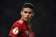 BERLIN, GERMANY - MAY 19: James Rodriguez of Bayern Muenchen looks on during the DFB Cup final between Bayern Muenchen and Eintracht Frankfurt at Olympiastadion on May 19, 2018 in Berlin, Germany. (Photo by Etsuo Hara/Getty Images)