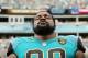 JACKSONVILLE, FL - NOVEMBER 05: Marcell Dareus #99 of the Jacksonville Jaguars waits in the bench area prior to the start of their game against the Cincinnati Bengals at EverBank Field on November 5, 2017 in Jacksonville, Florida. (Photo by Logan Bowles/Getty Images)