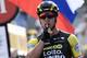 Netherlands' Dylan Groenewegen reacts as he crosses the finish line to win the seventh stage of the 105th edition of the Tour de France cycling race between Fougeres and Chartres, western France, on July 13, 2018. (Photo by Jeff PACHOUD / AFP) (Photo credit should read JEFF PACHOUD/AFP/Getty Images)