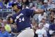 Jesus Aguilar of the Brewers is the top seed in the Home Run Derby.