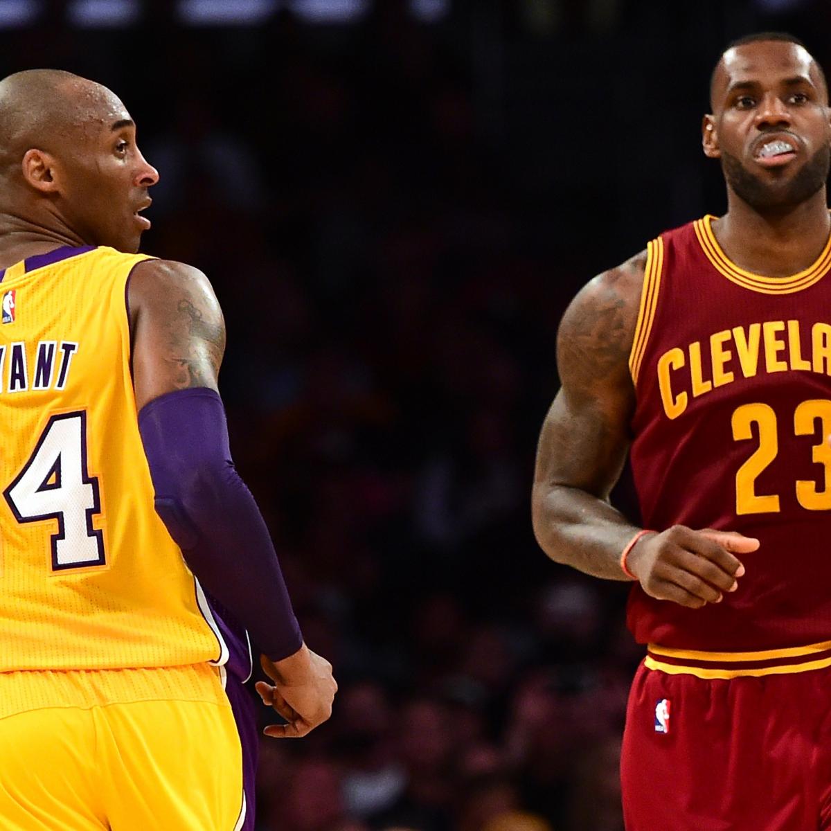 Kobe Bryant vs. LeBron James: Could Kobe Lead Cavaliers To Best Record in  NBA?, News, Scores, Highlights, Stats, and Rumors