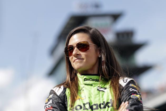 FILE - In this Sunday, May 20, 2018, file photo, Danica Patrick waits during qualifications for the IndyCar Indianapolis 500 auto race at Indianapolis Motor Speedway in Indianapolis. Patrick will take her final trip in a race car, one last 500 miles around Indianapolis Motor Speedway, the biggest stage of her career.  (AP Photo/Darron Cummings, File)