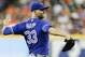 HOUSTON, TX - JUNE 25: J.A. Happ #33 of the Toronto Blue Jays pitches in the first inning against the Houston Astros at Minute Maid Park on June 25, 2018 in Houston, Texas. (Photo by Bob Levey/Getty Images)