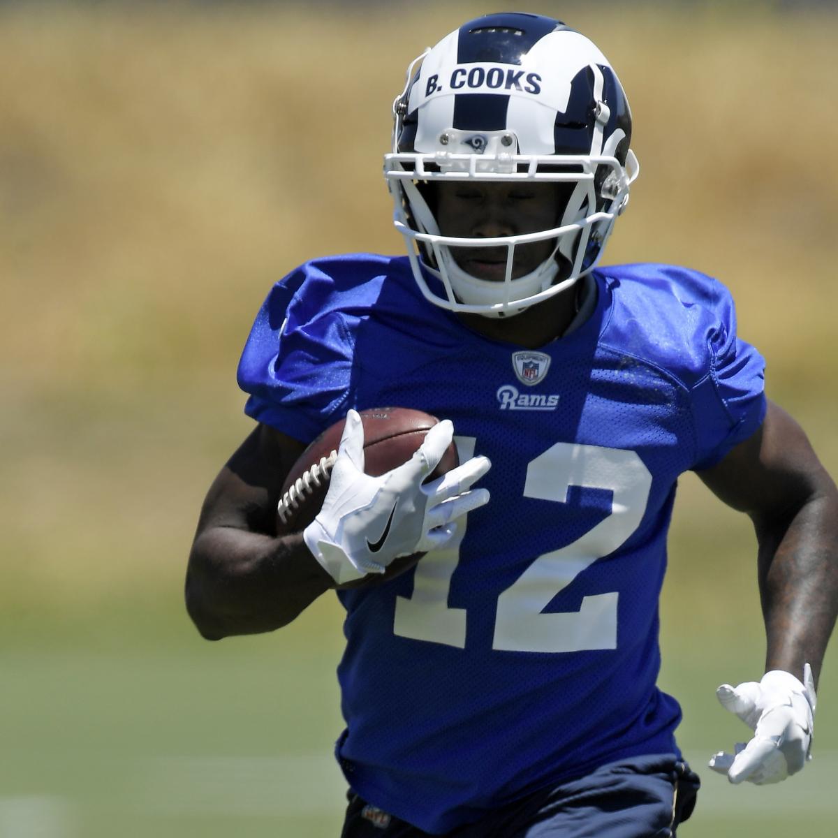  Brandin Cooks Los Angeles Rams #12 Blue Youth 8-20