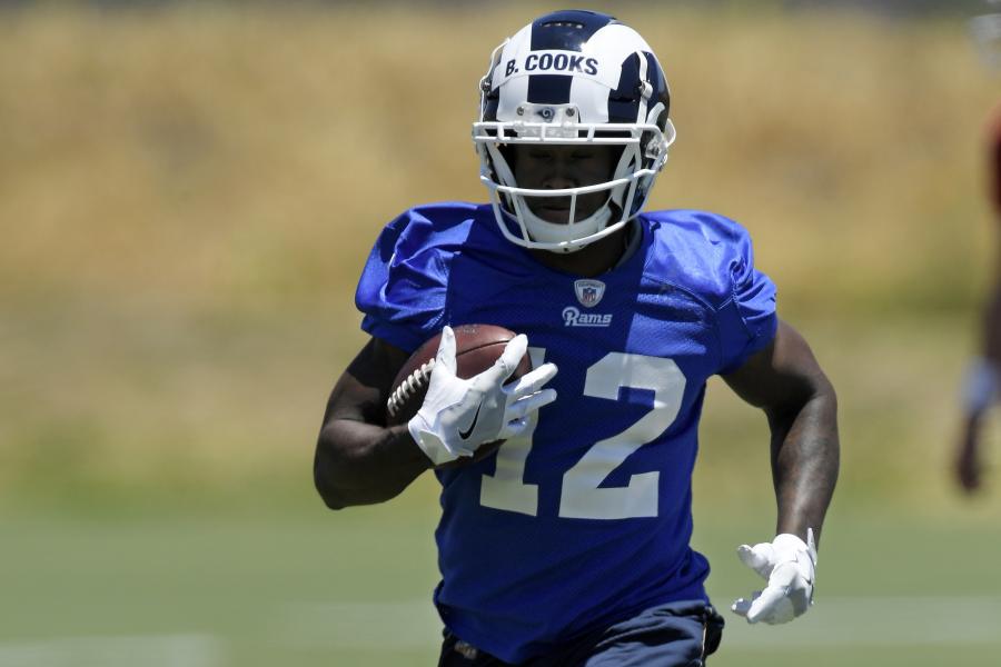  Brandin Cooks Los Angeles Rams #12 Blue Youth 8-20