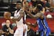 LAS VEGAS, NV - JULY 09: Deandre Ayton #22 of the Phoenix Suns is guarded by Mohamed Bamba #5 of the Orlando Magic during the 2018 NBA Summer League at the Thomas & Mack Center on July 9, 2018 in Las Vegas, Nevada. The Suns defeated the Magic 71-53. NOTE TO USER: User expressly acknowledges and agrees that, by downloading and or using this photograph, User is consenting to the terms and conditions of the Getty Images License Agreement. (Photo by Ethan Miller/Getty Images)