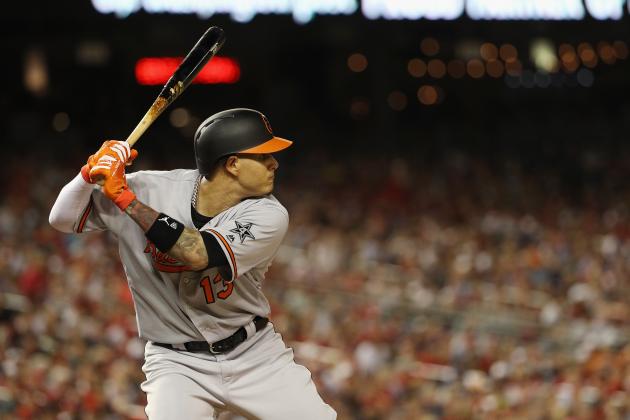 WASHINGTON, DC - JULY 17:  Manny Machado #13 of the Baltimore Orioles and the American League bats in the fourth inning against the National League during the 89th MLB All-Star Game, presented by Mastercard at Nationals Park on July 17, 2018 in Washington, DC.  (Photo by Patrick Smith/Getty Images)