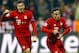 Bayern's scorer Thiago Alcantara, right, and his teammate Robert Lewandowski, left, celebrate their side's 3rd goal during the Champions League round of 16 second leg soccer match between FC Bayern Munich and Juventus Turin in Munich, southern Germany, Wednesday, March 16, 2016. (AP Photo/Matthias Schrader)