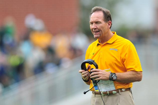 WACO, TX - OCTOBER 11:  Baylor Bears Defensive Coordinator Phil Bennett looks on against the TCU Horned Frogs on October 11, 2014 at McLane Stadium in Waco, Texas.  (Photo by Cooper Neill/Getty Images)