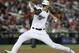 Milwaukee Brewers pitcher Josh Hader (71) throws during the eighth inning at the Major League Baseball All-star Game, Tuesday, July 17, 2018 in Washington. (AP Photo/Alex Brandon)