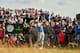 US golfer Tiger Woods plays from the 9th tee during his first round on day one of The 147th Open golf Championship at Carnoustie, Scotland on July 19, 2018. (Photo by Glyn KIRK / AFP) (Photo credit should read GLYN KIRK/AFP/Getty Images)