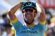 Spain's Omar Fraile celebrates a she crosses the finish line to win the 14th stage of the 105th edition of the Tour de France cycling race, between Saint-Paul-Trois-Chateaux and Mende on July 21, 2018. (Photo by Jeff PACHOUD / AFP) (Photo credit should read JEFF PACHOUD/AFP/Getty Images)