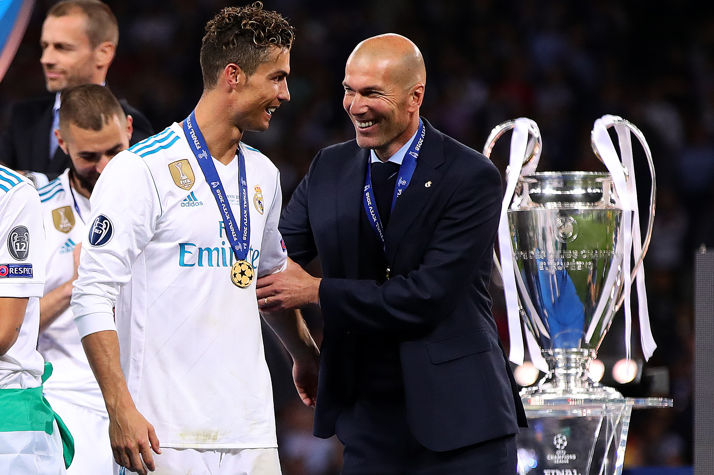 Zinedine Zidane and Cristiano Ronaldo at Real Madrid