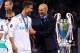   KIEV, UKRAINE - MAY 26: Real Madrid manager Zinedine Zidane kisses Cristiano Ronaldo after the UEFA Champions League final between Real Madrid and Liverpool at NSC Olimpiyskiy on May 26, 2018 in Kiev, Ukraine. (Photo: Chris Brunskill Ltd. / Getty Images) 