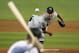 Tampa Bay Rays' Matt Andriese pitches to Miami Marlins' Brian Anderson during the first inning of a baseball game, Wednesday, July 4, 2018, in Miami. (AP Photo/Wilfredo Lee)