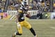 Pittsburgh Steelers running back Le'Veon Bell (26) heads for the end zone after taking a pass from quarterback Ben Roethlisberger during the second half of an NFL divisional football AFC playoff game against the Jacksonville Jaguars in Pittsburgh, Sunday, Jan. 14, 2018. (AP Photo/Don Wright)
