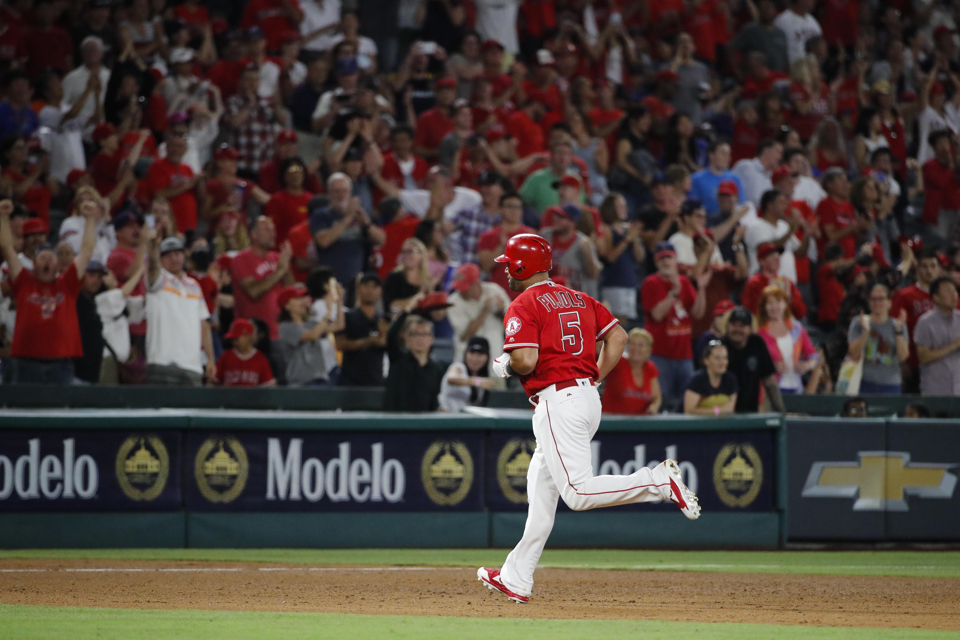 Albert Pujols passed Ken Griffey Jr. for sixth place on home run list